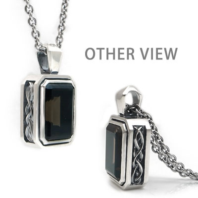 ≪DAgDART/ダグダート≫【D.four -XXXX fourth-】オニキス/スモーキークォーツ×シルバーペンダント◇シルバーアクセスタイルマガジン Vol.22 & RUDO Vol.60掲載アイテム