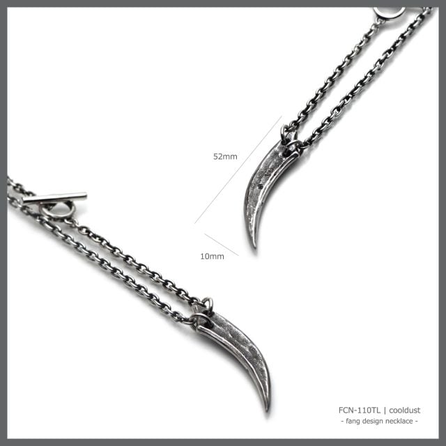 ≪cooldust≫ -fang design necklace - TL（60㎝）