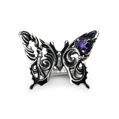 ≪Ageha≫ハートの石のアゲハリング 　