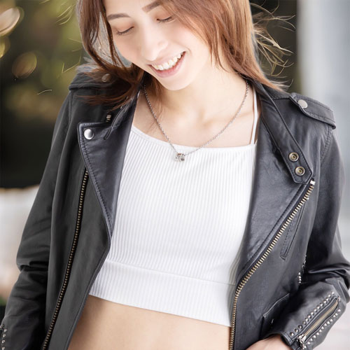 ≪FatimaDesign/ファティマデザイン≫サン・シュエール　スクロールリングペンダント