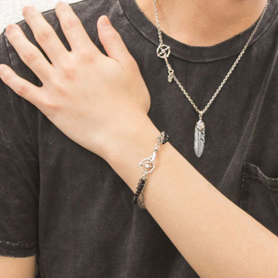 ≪アルテミスクラシック≫ブラックスピネル3連ブレスレット
