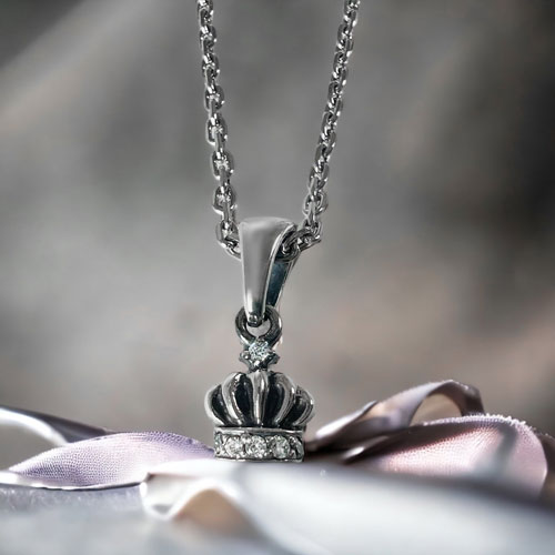 ≪FatimaDesign/ファティマデザイン≫クラウン・チャームSVペンダント