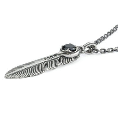 販売終了≪アルテミスクラシック≫ペア販売/イカロスフェザーペンダント(ラージ&スモール:ブラック)