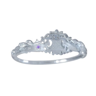 銀時Presents≪うみくん × Fatima Design コラボアクセサリー　Vol.2≫リング　K10　ホワイトゴールド