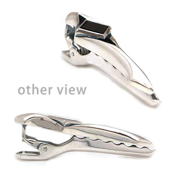 ≪DAgDART/ダグダート≫【Glass】オニキス×シルバーネクタイピン