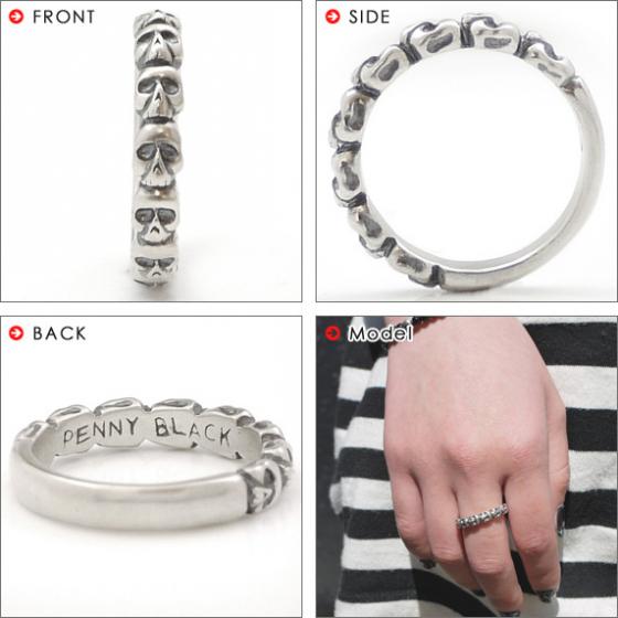 販売終了≪PennyBlack/ペニーブラック≫スカルモチーフ シルバーリング 
