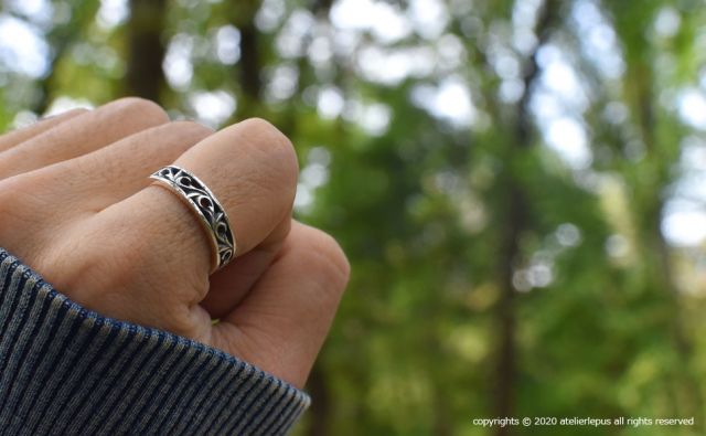 ≪cooldust≫- arabesque design ring -