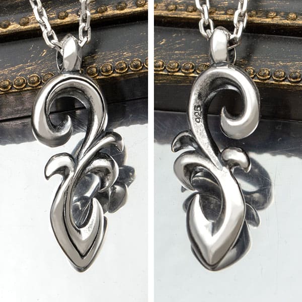 ≪DAgDART/ダグダート≫【ペア】選べる誕生石　アラベスク ストーン×シルバーペアペンダント