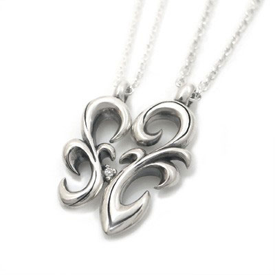 ≪DAgDART/ダグダート≫【ペア】選べる誕生石　アラベスク ストーン×シルバーペアペンダント