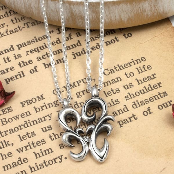 ≪DAgDART/ダグダート≫【ペア】選べる誕生石　アラベスク ストーン×シルバーペアペンダント