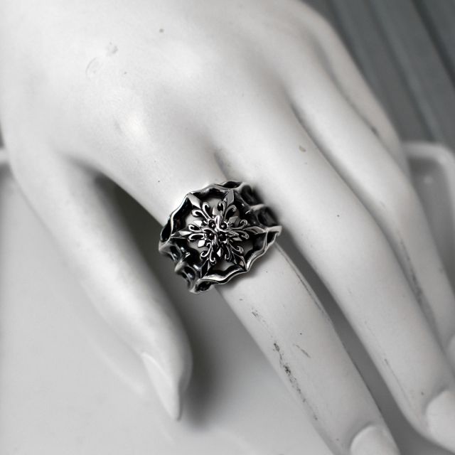 ≪cooldust≫- snowflake ring - SS