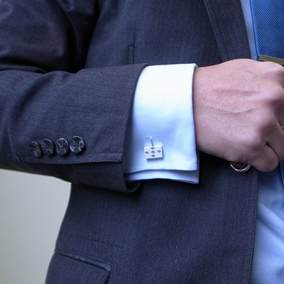 ≪DAgDART/ダグダート≫【Glass】キュービックジルコニア×シルバーカフスボタン