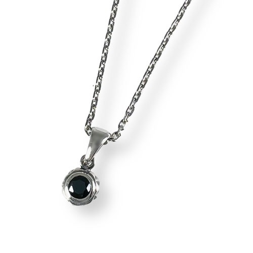 ≪FatimaDesign/ファティマデザイン≫デイスター・チャームペンダントBK (チェーン付)