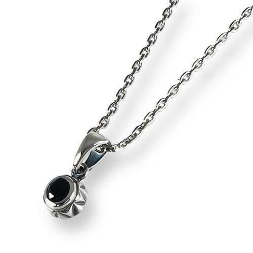 ≪FatimaDesign/ファティマデザイン≫デイスター・チャームペンダントBK (チェーン付)