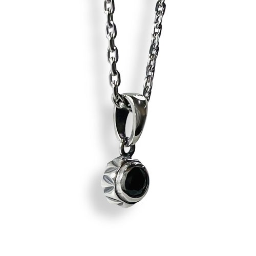 ≪FatimaDesign/ファティマデザイン≫デイスター・チャームペンダントBK (チェーン付)