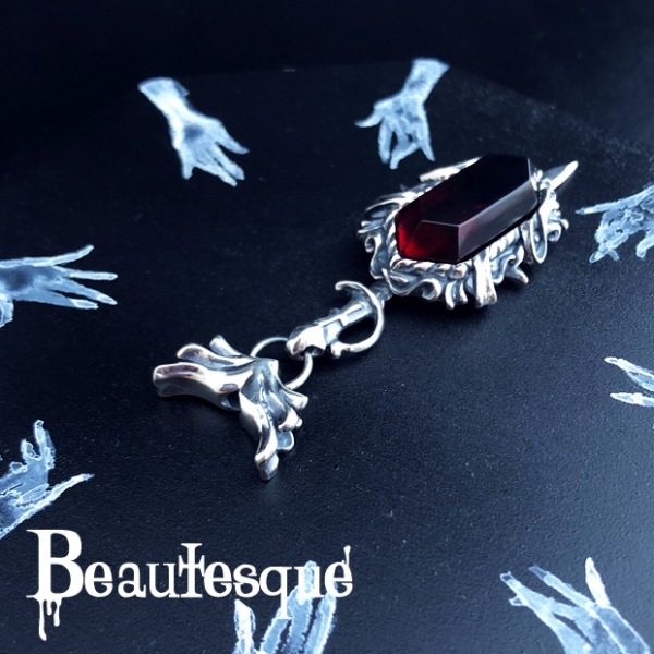 ≪Beautesque/ビュウテスク≫the Darkside-crystal/シルバーペンダント