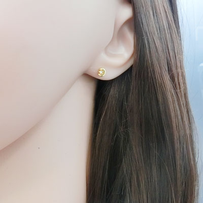 ≪Crescent Luna/クレセントルナ≫LUNA ESTRELLA PIERCE GOLD/ルナエストレラピアス