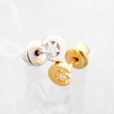 ≪Crescent Luna/クレセントルナ≫LUNA ESTRELLA PIERCE GOLD/ルナエストレラピアス