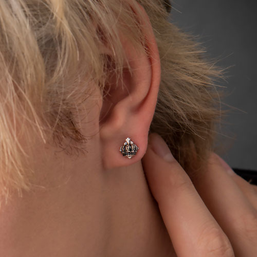 ≪Artemis Kings/アルテミスキングス≫クラウンキャッチスタッドピアス