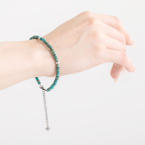 ≪FatimaDesign/ファティマデザイン≫ターコイズ　ブレスレット