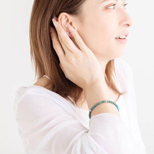 ≪FatimaDesign/ファティマデザイン≫ターコイズ　ブレスレット