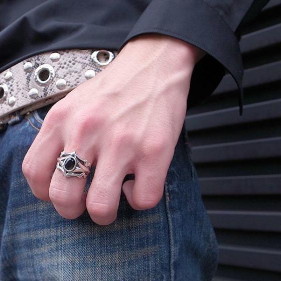 ≪DAgDART/ダグダート≫【Gram】オニキス×シルバーリング /刻印可能