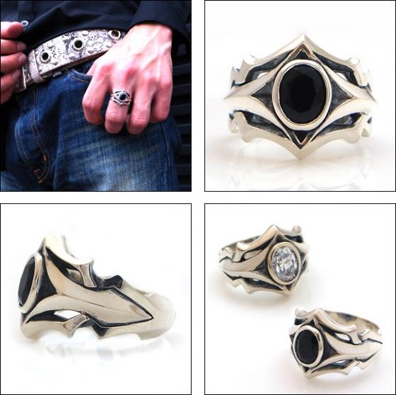 ≪DAgDART/ダグダート≫【Gram】オニキス×シルバーリング /刻印可能