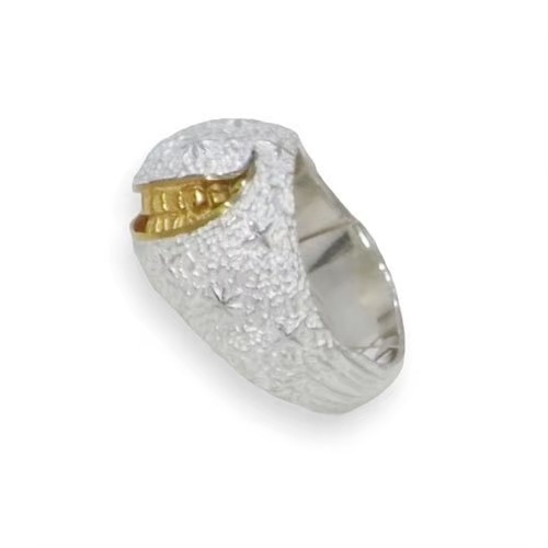 ≪smile_mammy/スマイルマミー≫ crescent moon smile ring_1 white Ver./  s_m-R.40