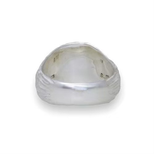 ≪smile_mammy/スマイルマミー≫ crescent moon smile ring_1 white Ver./  s_m-R.40