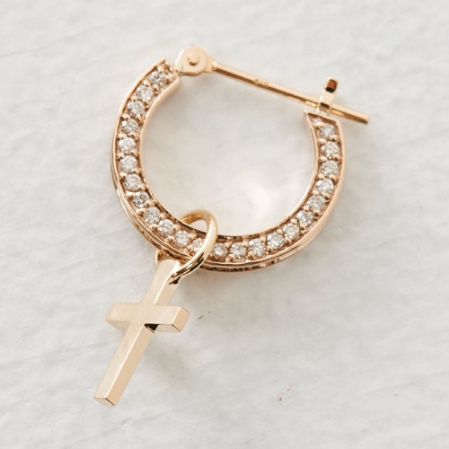 ≪淳(TAKE NO BREAK) × Fatima Design コラボアクセサリー≫K10ゴールドピアス　天然ダイヤモンド