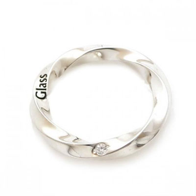 ≪DAgDART/ダグダート≫【Glass】誕生石シルバーペンダント(革紐)