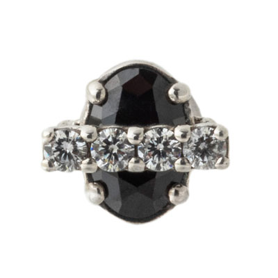 ≪Artemis Kings/アルテミスキングス≫ブリッジスタッドピアスBK(片耳分)