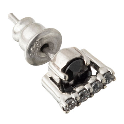 ≪Artemis Kings/アルテミスキングス≫ブリッジスタッドピアスBK(片耳分)