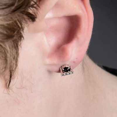 ≪Artemis Kings/アルテミスキングス≫ブリッジスタッドピアスBK(片耳分)