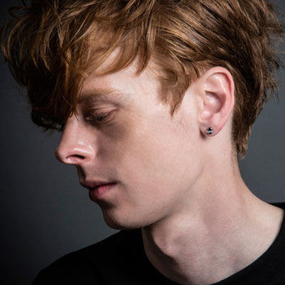 ≪Artemis Kings/アルテミスキングス≫ブリッジスタッドピアスBK(片耳分)