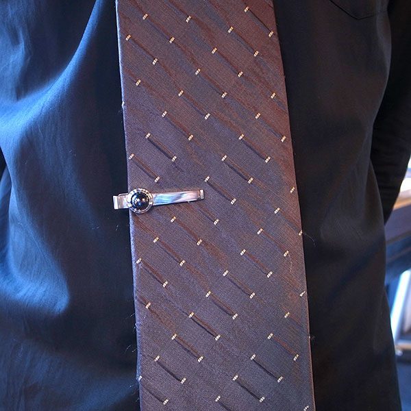 ≪DAgDART/ダグダート≫【Dice】ブラックパール×シルバーネクタイピン 