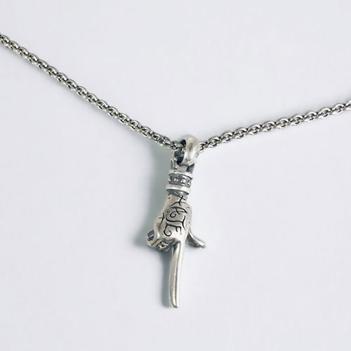 ≪PennyBlack/ペニーブラック≫ロックなメロイックサイン シルバーペアペンダント