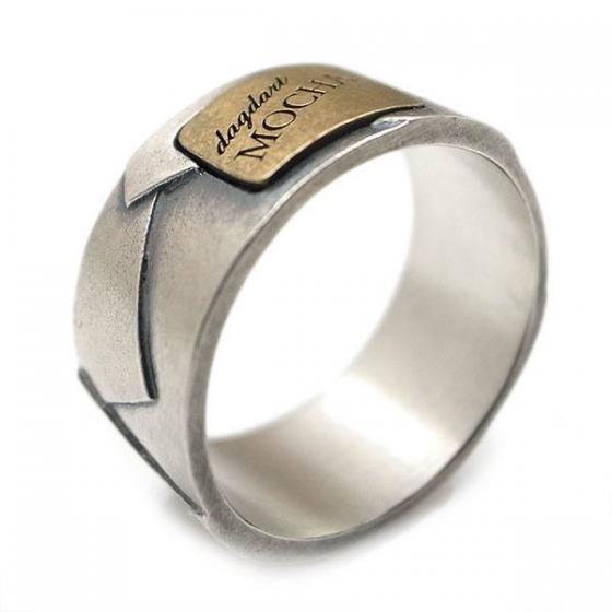 ≪DAgDART/ダグダート≫【MOCHA】ブラス×シルバーリング  / 刻印可