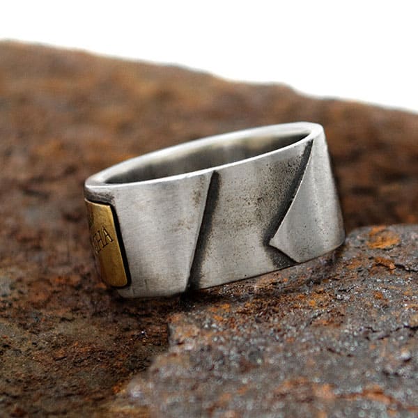 ≪DAgDART/ダグダート≫【MOCHA】ブラス×シルバーリング  / 刻印可