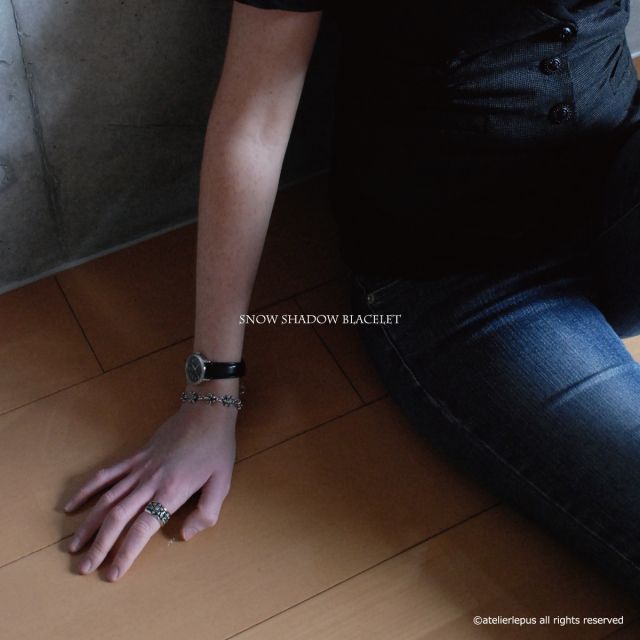 ≪cooldust≫- snow shadow bracelet -（15cm+5cm）