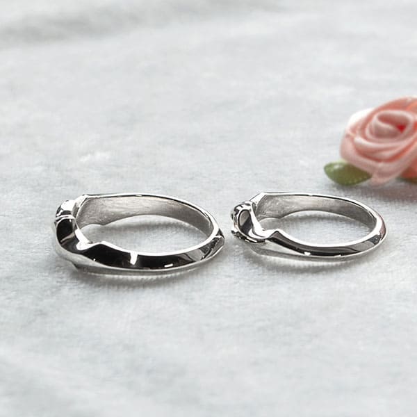 ≪DAgDART/ダグダート≫【ペア】ハート シルバーペアリング /刻印可能