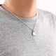 ≪AQUA SILVER/アクアシルバー≫幸せのシックスペンスコイン・ストーンネックレス