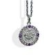 ≪AQUA SILVER/アクアシルバー≫幸せのシックスペンスコイン・ストーンネックレス