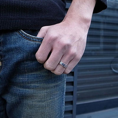 ≪DAgDART/ダグダート≫スター シルバーリング /刻印可能