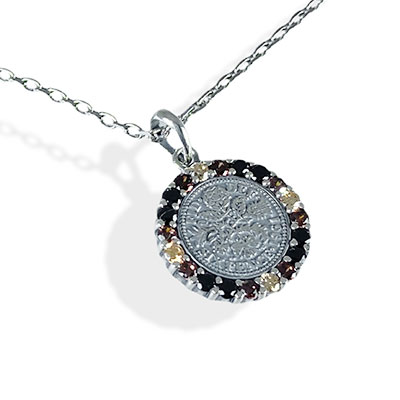 ≪AQUA SILVER/アクアシルバー≫幸せのシックスペンスコイン・ワイルドネックレス