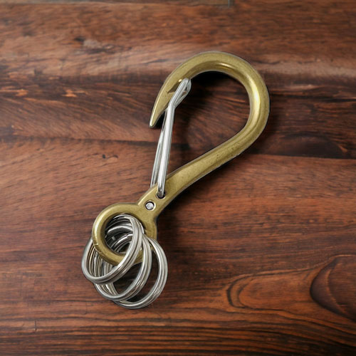 ≪PennyBlack/ペニーブラック≫カラビナフック キーホルダー 釣り針 真鍮 