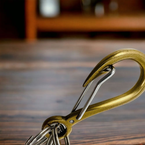 ≪PennyBlack/ペニーブラック≫カラビナフック キーホルダー 釣り針 真鍮 