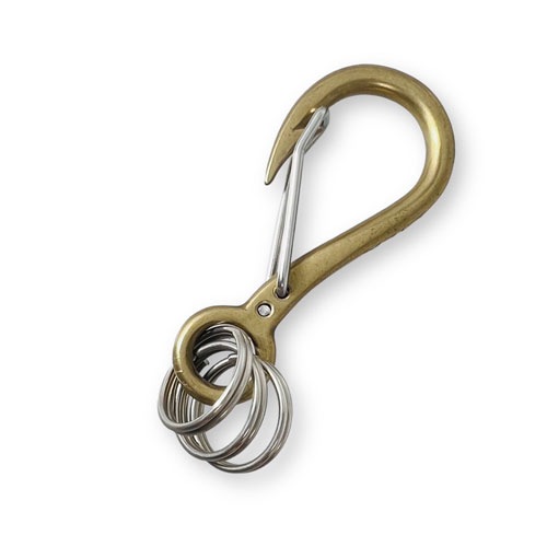 ≪PennyBlack/ペニーブラック≫カラビナフック キーホルダー 釣り針 真鍮 