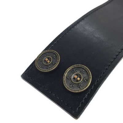 ≪Ark/アーク ≫ lily button double bracelet (black) 