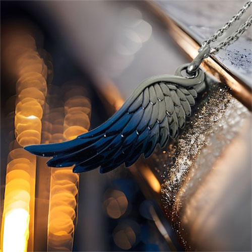 ≪AQUA SILVER/アクアシルバー≫フェザーペンダント　